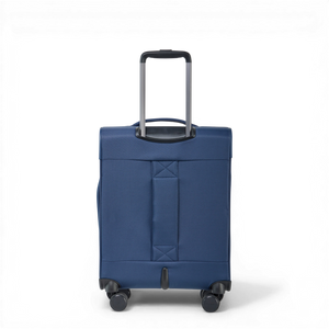 Rückansicht Stratic LITE Trolley S in Navy Blue mit Trolley-Aufsteckschlaufe