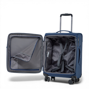 Innenansicht Stratic LITE Trolley S in Navy Blue mit Netzfach