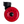 Nahaufnahme der geräuscharmen 360°-Spinner-Rolle in der Farbe PINK für BUZZ Koffer