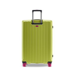 Rückansicht des BUZZ Trolleys in Lime Green in der Größe L für Kurzreisen und Wochenendtrips