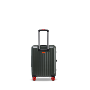 Rückansicht des BUZZ Trolleys in Olive in der Größe S für Kurzreisen und Wochenendtrips