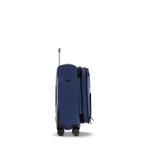 STRATIC BENDIGO LITE Stofftrolley in Navy, Größe S, Seitenansicht mit geöffneter Erweiterung