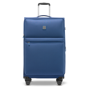 Ultraleichter Weichgepäck Koffer L LITE in blue von vorne – 3,2 kg großer Reisekoffer mit Stratic Connect™ NFC-Chip