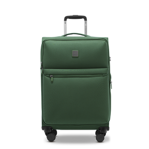 Ultraleichter Weichgepäck Koffer M LITE in dark green von vorne – 2,7 kg Reisekoffer mit Stratic Connect™ NFC-Chip