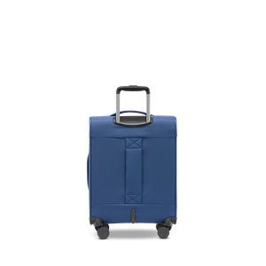 Rückansicht des Weichgepäck Reisekoffers LITE S in black mit stabilem PlexCore™ Tragrahmen-System