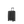 Schräge Frontansicht des Stratic Novium ML Koffers in Größe S (55x40x23 cm) in Black mit integrierter Vortasche für schnellen Zugriff