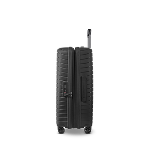 Seitenansicht des NOVIUM SL Trolley M mit integrierter Lost & Found Funtkion Stratic Connect