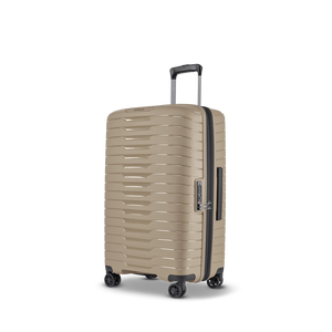 Frontansicht des NOVIUM SL Trolley M in Sand - perfekt für eine Woche Ulraub