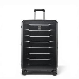 Großer PHOENIX SL Trolley L in Black in der Frontansicht – robuster XXL Hartschalenkoffer