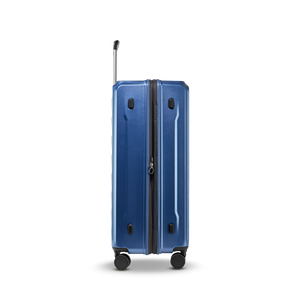 Seitenprofil des großen PHOENIX SL Koffers mit seitlichen Standfüßen für das sichere Abstellen beim Check-in am Flughafen