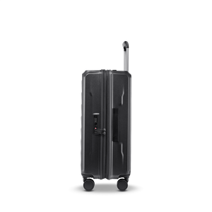 Seitenansicht des PHOENIX SL Trolley M in Black mit Dehnfalte