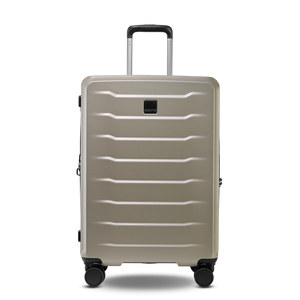 PHOENIX SL Trolley M in Black: Mittlerer Reisekoffer aus robuster Hartschale in der Frontansicht
