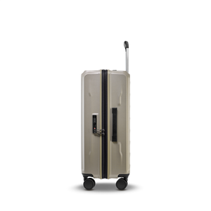Seitenansicht des PHOENIX SL Trolley M in Black mit Dehnfalte
