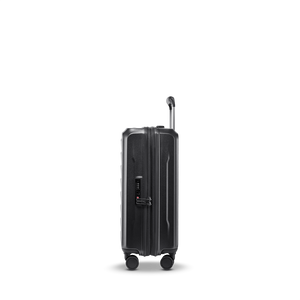 Stratic PHOENIX SL Trolley S in Schwarz – Seitenansicht mit integriertem TSA-Zahlenschloss