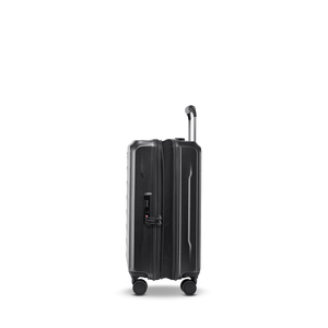 Seitenansicht des PHOENIX SL Trolley S in Black mit Dehnfalte zur Volumenerweiterung