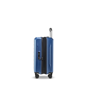 Seitenansicht des PHOENIX SL Trolley S in Blau mit Volumenerweiterung