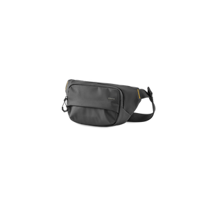 STRATIC Vibe Beltbag czarna, widok ukośnie z przodu – kompaktowa Hip Bag
