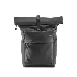 STRATIC Vibe Daily Backpack noir, vue de face – Sac à dos urbain déperlant pour le quotidien