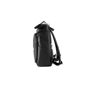 Sac à dos de jour STRATIC Vibe noir, vue latérale – Design fin et ergonomique