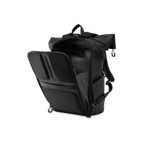 STRATIC Vibe Daily Backpack noir, vue arrière, sac à dos ouvert – Accès confortable
