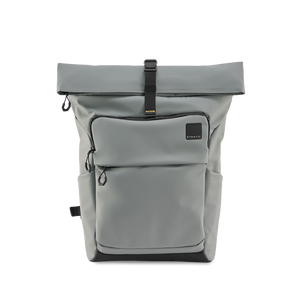STRATIC Vibe Daily Backpack gris, vue de face – Sac à dos urbain déperlant pour le quotidien