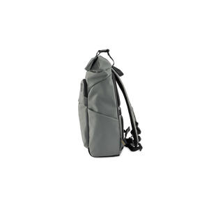 Sac à dos de jour STRATIC Vibe gris, vue latérale – Design fin et ergonomique