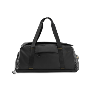 STRATIC Vibe Duffle Bag L noir, vue de face – Sac de voyage déperlant en bâche