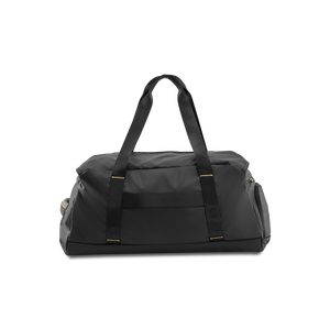 STRATIC Vibe Duffle Bag L noir, face arrière avec compartiment zippé dissimulé et système de portage