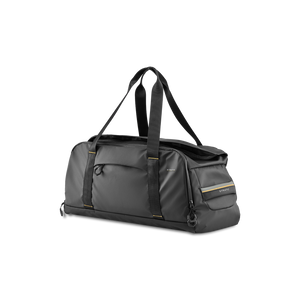 STRATIC Vibe Duffle Bag L noir, vue de face de biais – Sac de voyage sportif pour les courts séjours