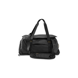 STRATIC Vibe Duffle Bag L noir, face arrière – Bandoulière rembourrée et compartiment dissimulé