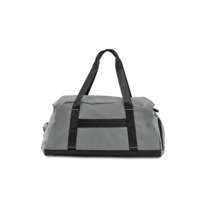 STRATIC Vibe Duffle Bag L gris, face arrière avec compartiment zippé dissimulé et système de portage