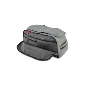 STRATIC Vibe Duffle Bag L gris, poche frontale ouverte avec porte-clés et compartiments
