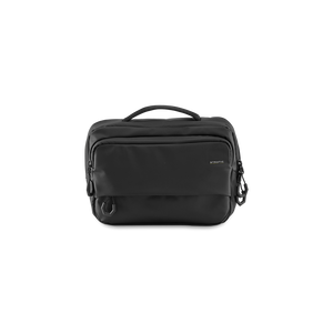 STRATIC Vibe Toiletry Bag czarna, widok z przodu – wodoodpychająca kosmetyczka z materiału