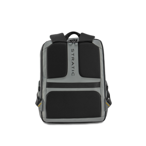 STRATIC Vibe Travel Backpack grijs – ergonomische rug en trolleylus