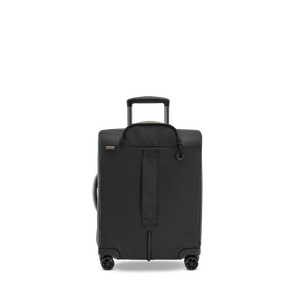 STRATIC Vibe Trolley S czarna, tył – lekko wysunięty stelaż z osłoną na zamek błyskawiczny