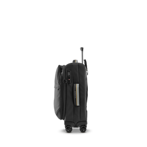STRATIC Vibe Trolley S czarna, widok z boku z zamkiem szyfrowym TSA i bocznym uchwytem