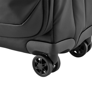 STRATIC Vibe Trolley S czarna, szczegół – lekko toczące się podwójne kółka obracające się o 360 stopni dla wygody