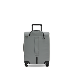 STRATIC Vibe Trolley S szara, tył – lekko wysunięty stelaż z osłoną na zamek błyskawiczny
