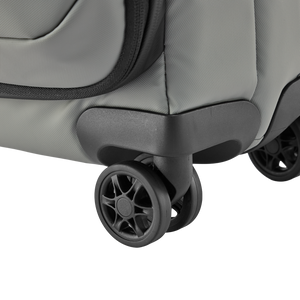 STRATIC Vibe Trolley S szara, szczegół – lekko toczące się podwójne kółka obracające się o 360 stopni dla wygody