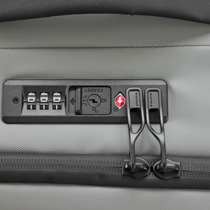 STRATIC Vibe Wheeled travel bag gris, détail – Cadenas à combinaison TSA intégré pour voyager en toute sécurité