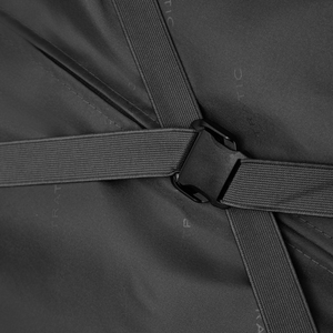 Sac à roulettes STRATIC Vibe gris, détail – Sangle croisée réglable dans le compartiment principal